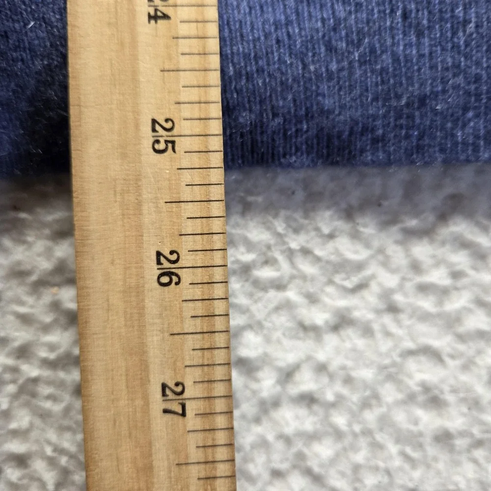 Davis & Squire Sweater Mens M Blue 100% Cashmere Crewneck Knit Pullover